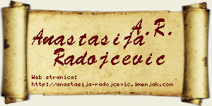 Anastasija Radojčević vizit kartica